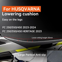 For HUSQVARNA 2024 Modified Lowering Seat Cushion Seat Pack reduces by 2.5cm FE FC FX FS TC TE TX 125 250 350 450 150 300