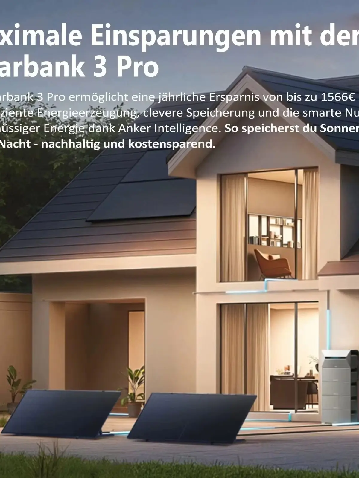 Anker SOLIX Solarbank 3 E2700 PRO Speicher, Balkonkraftwerk Batterie 2,68kWh 0%VAT