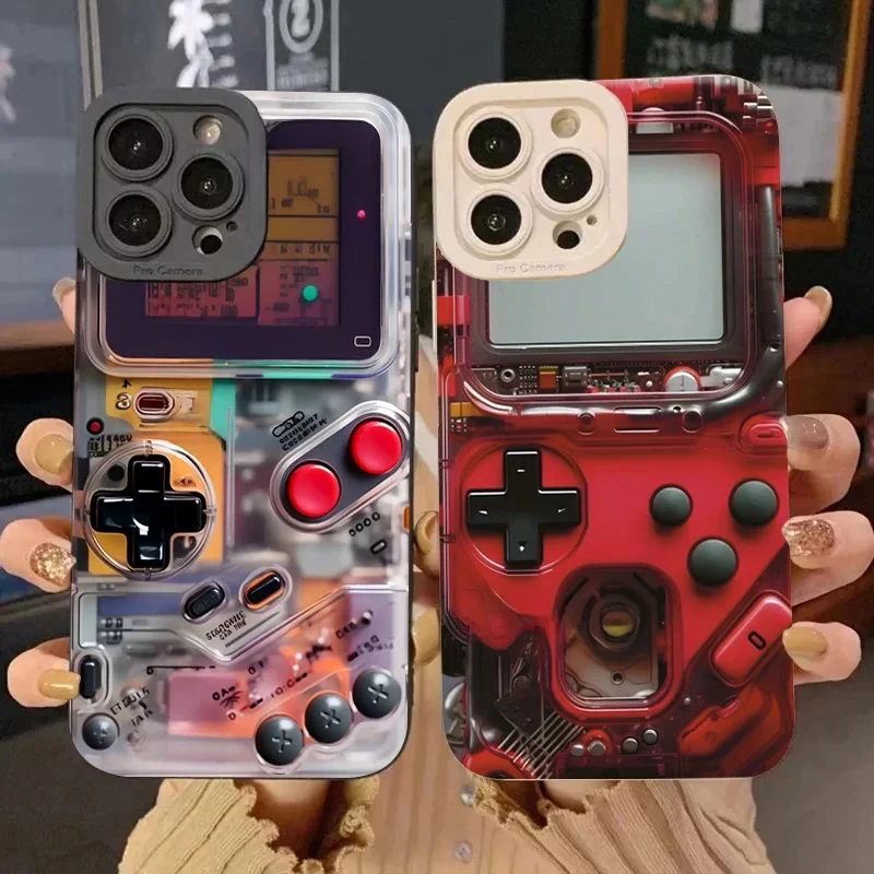 Coque de téléphone console de jeu technologique pour Samsung, coque souple en silicone pour Galaxy S25, S24, S23, S22 Ultra Plus, FE, A16, A06, A26, A54, A33, A34