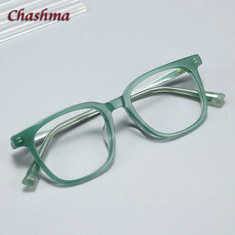 Chashma Prescription Glasses Square Men Eyeglasses Frames Women Acetate Full Rim Optical Spectacles for Presbyopia Myopia Lenses