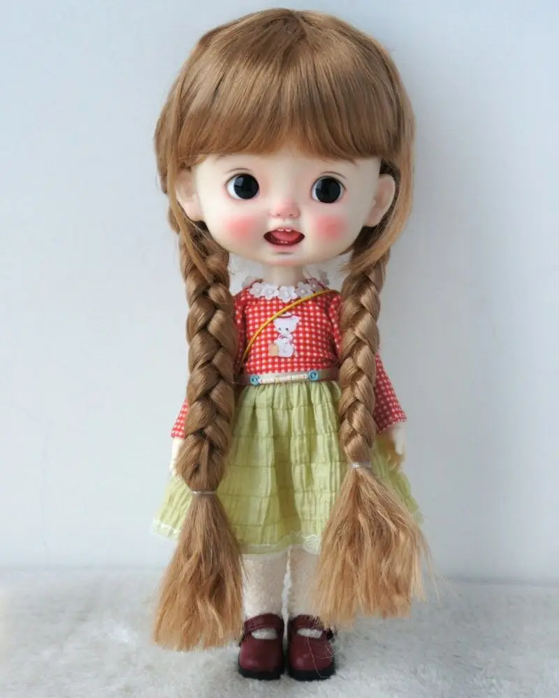 JD691 All Size Long Braids BJD Synthetic Mohair Doll Wig For Lati OB11 YOSD MSD SD Qbaby Blythe Soft Doll Hair Cheap Accessories