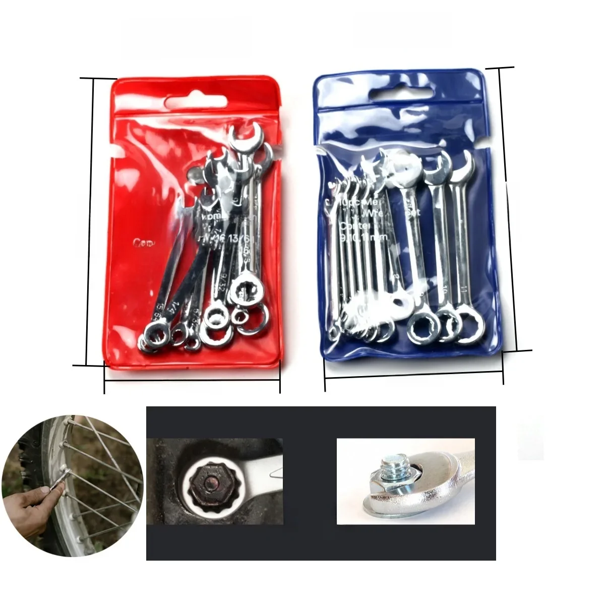 10 stücke Mini Spanner Schraubenschlüssel Set Hand Werkzeug Schlüssel Ring Spanner Explosion-proof