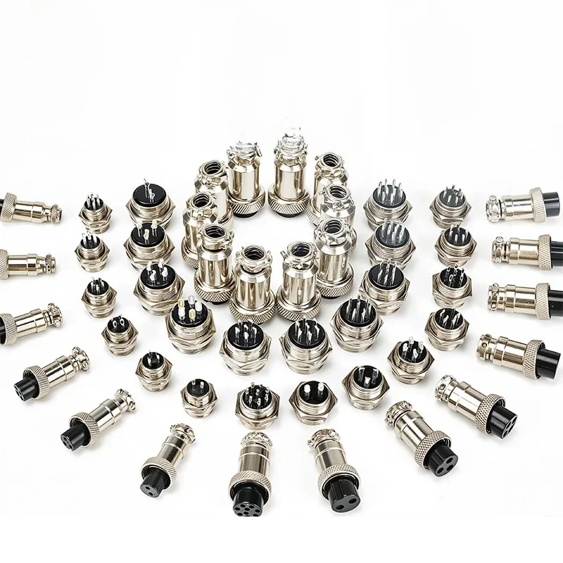5/10/20 jeux GX12 GX16 GX20 2 3 4 5 6 7 8 9 10 12 14 15 broches mâle et femelle, prise d'aviation pour aviateur, connecteur circulaire