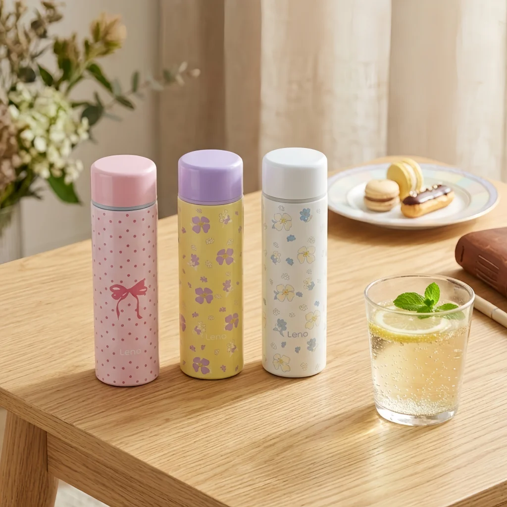 Mini Termo de 120ml/140ml, Taza de Bolsillo de Acero Inoxidable, Taza Térmica para Café, Botella de Agua Caliente Aislada al Vacío, Regalo para Niños