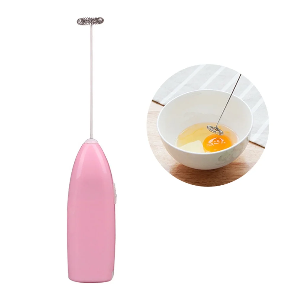 Electric Portable Mixer for Drinks and Eggs Mini Mixer with Battery Ideal for Cooking and Preparing Drinks Compact Design