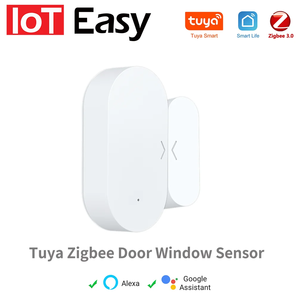 Tuya Zigbee Door Sensor for Smart Home A Burglar Alarm Automation Remote Control Work with Alexa Google Home var SmartLife