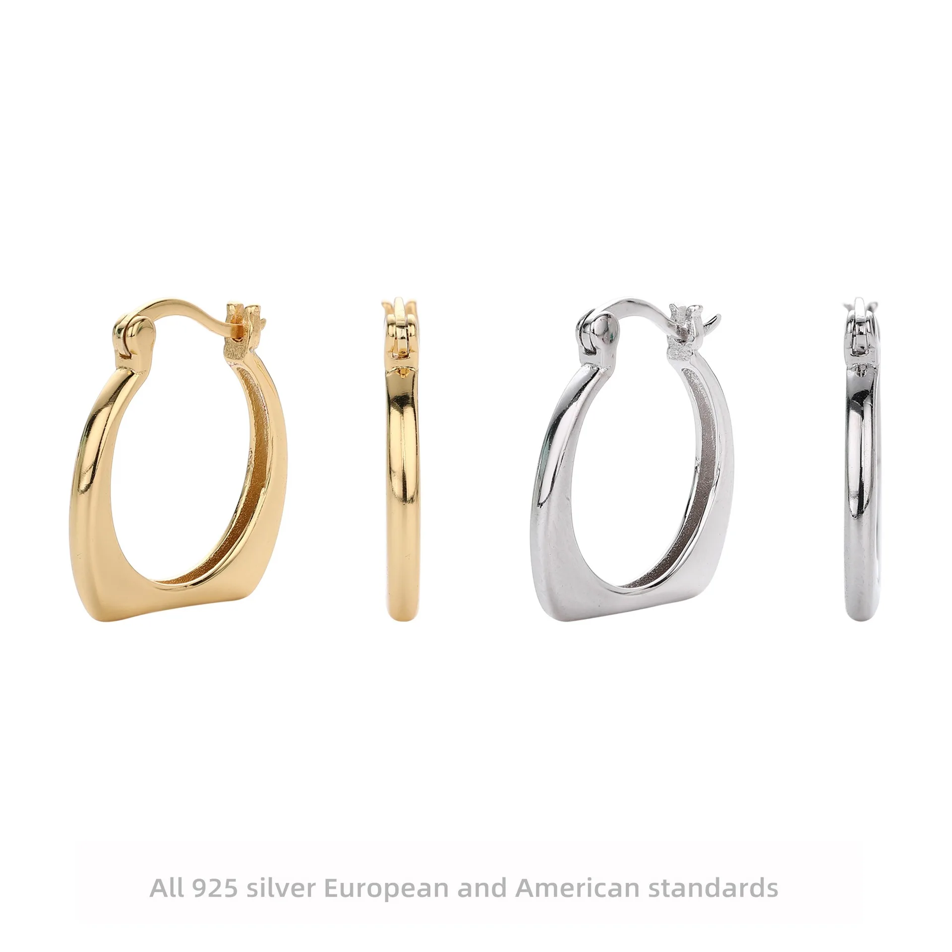 

Серьги-кольца из стерлингового серебра 925 пробы с геометрическим рисунком, минималистичные современные висячие серьги для женщин, модные повседневные ювелирные изделия, подарок