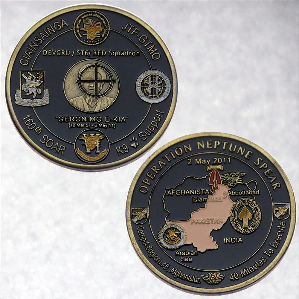 

Памятная монета спецназа «операции Нептун» 160th SOAR SEAL Team 6 Navy