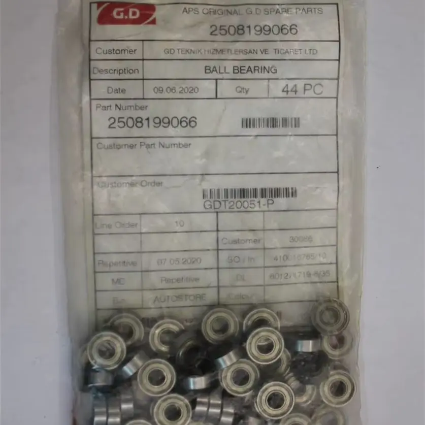 44x G.D APS Original Ball Bearing 2508199066 | SKF 6204-2RS1 | INA 6204-2RS | High-Precision Bearings