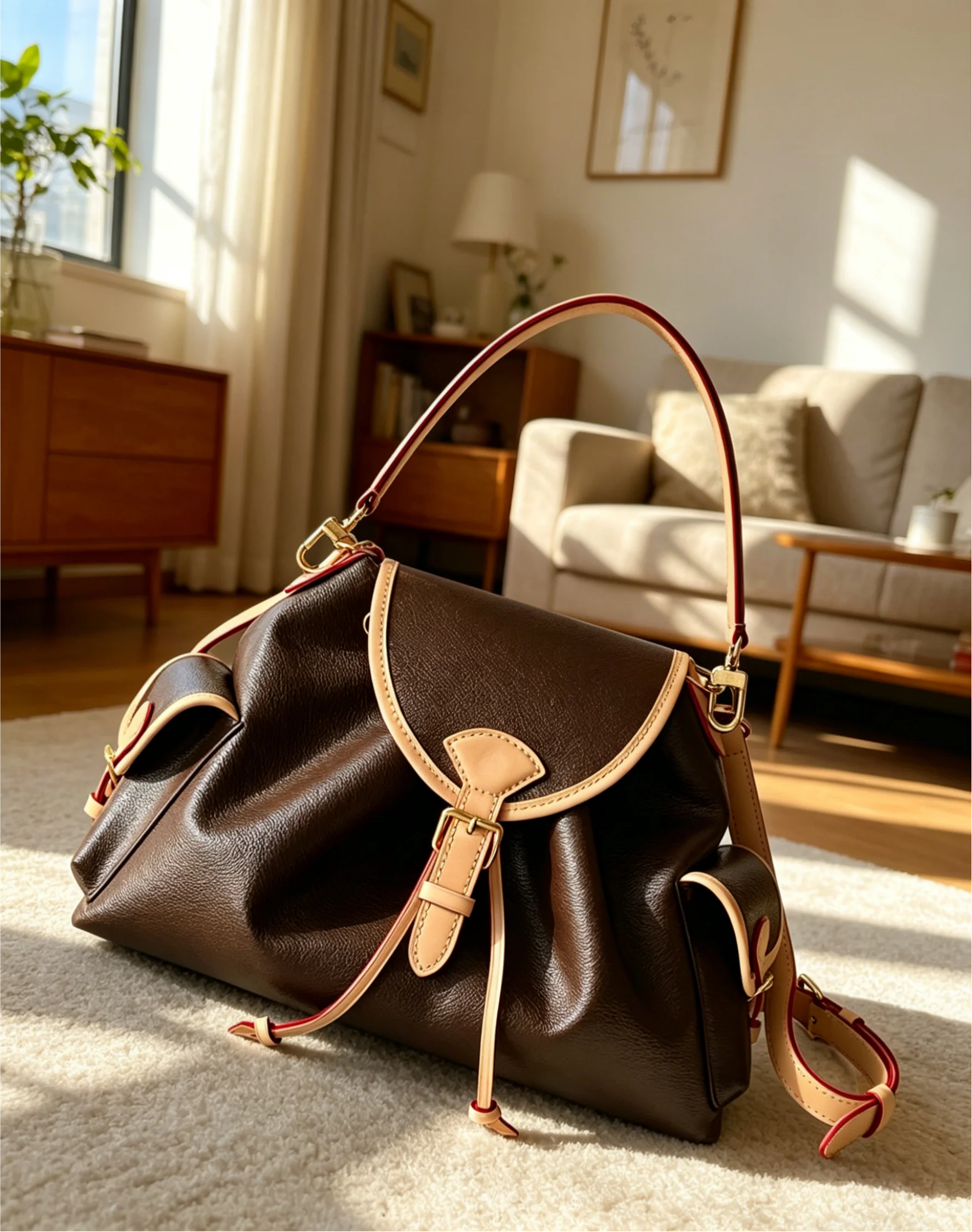 2026 Size: 36X24X18 cm no box New Model Versatile and Fashionable Real Leather Bag - Durable,High-Quality and Affordable