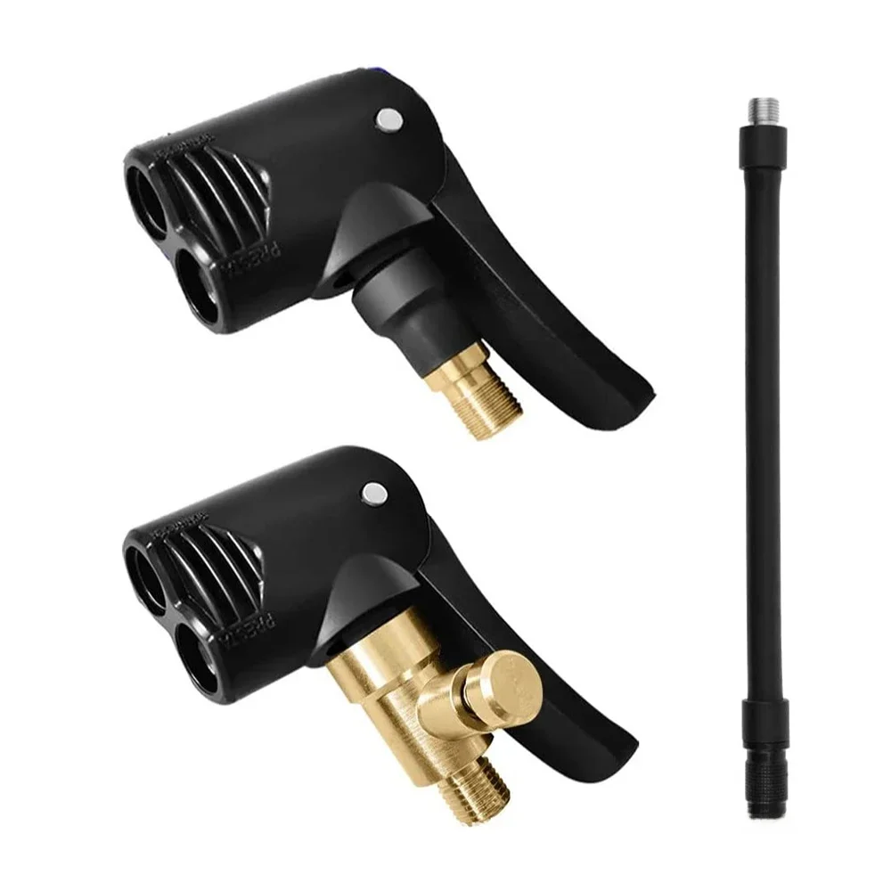 AliExpress Bicycle air nozzle Brass Portable Inflatable Pump Bike Tire Air Chuck Pump Valve Connector Adapter