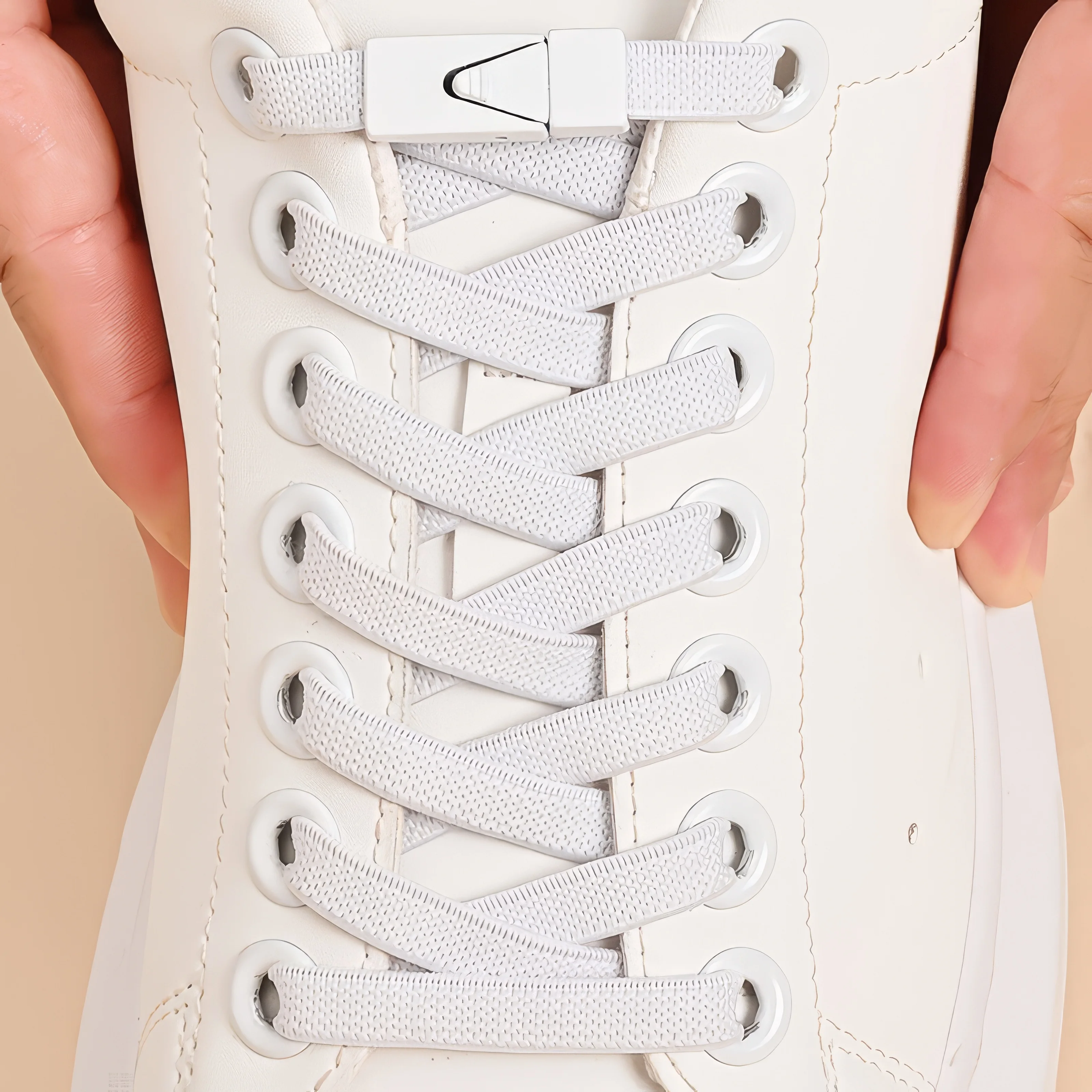 3/6 أزواج من أربطة الأحذية الفضية عند أصابع القدم، وإكسسوارات الأحذية الكاجوال، وإبزيم للإغلاق، وأربطة أحذية متينة، مناسبة للأحذية المختلفة #6