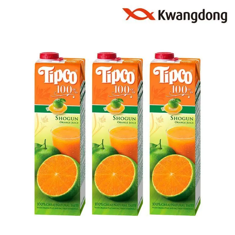 Tipco-zumo de naranja shogun, 1L, 3, saludable