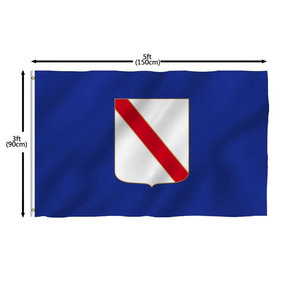 Flagnshow 100% Polyester Italy Campania Flags