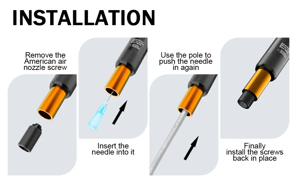 Professional Bike Rear Shock IFP Inflator Needle Fill Tool Adaptor for Fox RP2/23/FLOAT-X/CTD/FLOAT-DPS X-Fusion CCDB