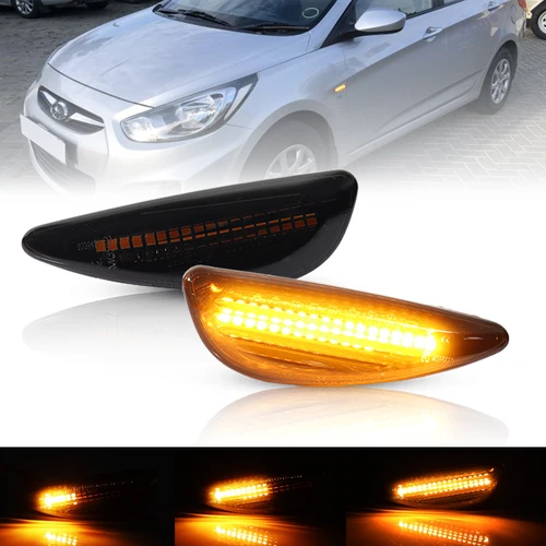 2 piezas repetidor lateral lámpara de señal conjunto de marcador lateral para Hyundai Solar Verna Accent IX20 Elantra MD Avante 2011-2015 923030 U000