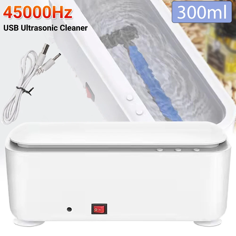 USB Ultrasonic Cleaner Sonic Wave Tank Glasses Watch Jewellery Cleaning Machine