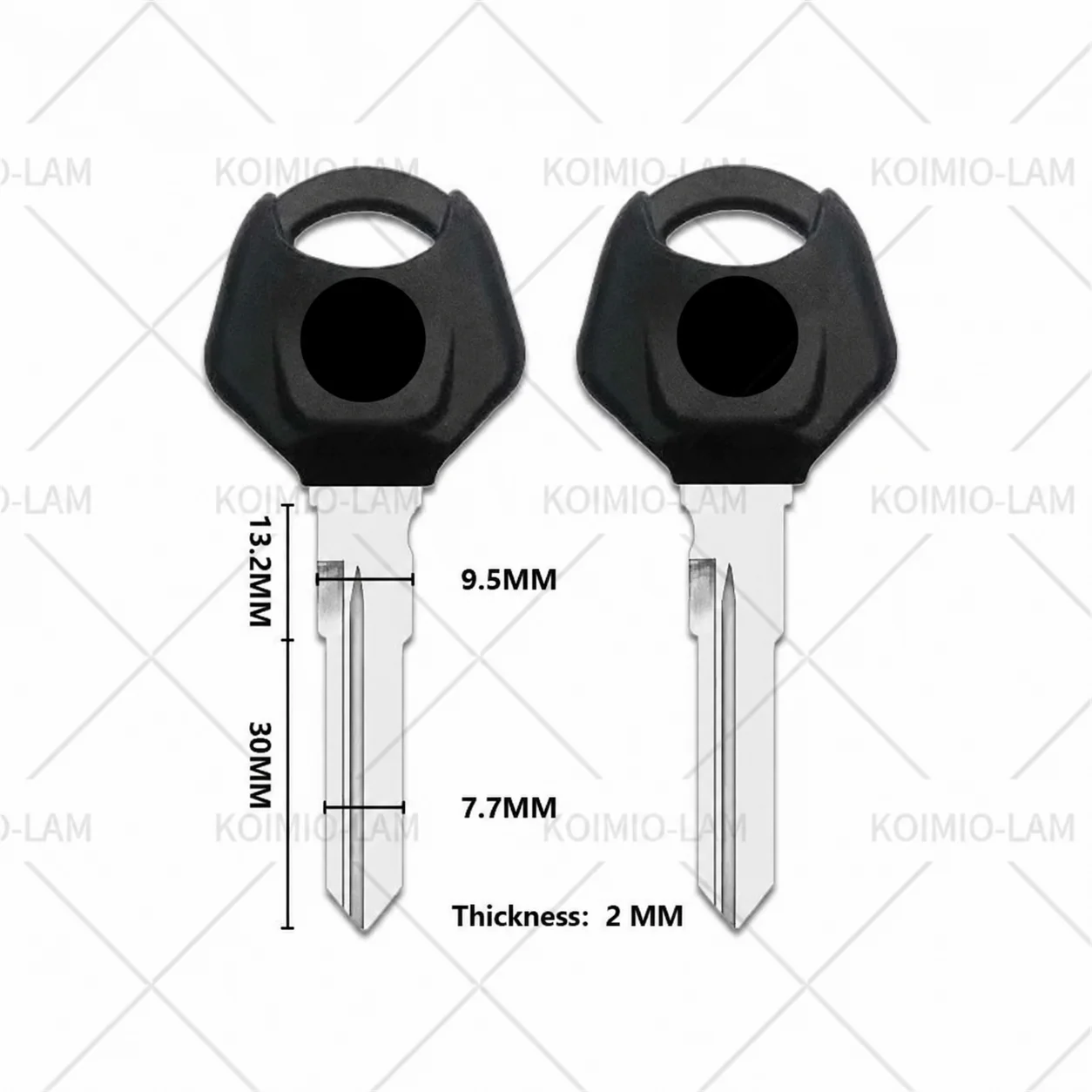 Passend für Yamaha YZF R3 R25 R125 R150 R15 R250 MT03 MT25 YZFR3 YZFR25 Motorrad Doppelschlitz-Uncut-Klingenschlüssel. – Detail 4