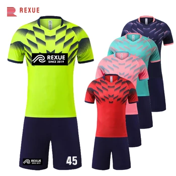 2024 Custom Sublimation Football League Jerseys High Quality Soccer Clothes Red Blue Kid Men's Wear Team Team Uniform Design