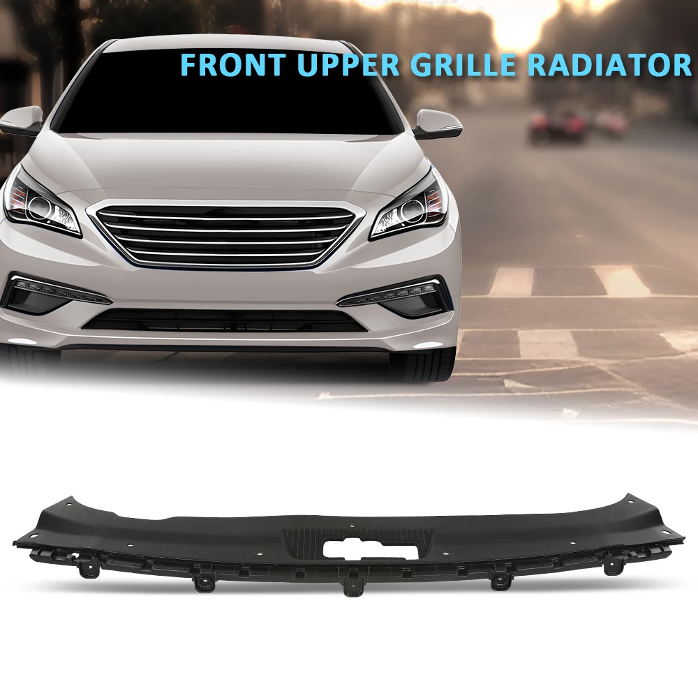 Gruppo radiatore griglia anteriore superiore adatto per Hyundai Sonata 2015-2017 1.6L/2.0L/2.4L Trendline 86361C1000, 86361C2000 Plastica