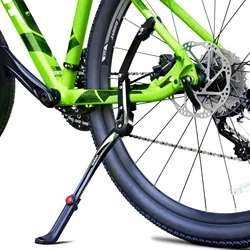 Easydo Bicycle Stand Aluminum Alloy Side kickstand Bicycle Universal for 26-29 Inch MTB Road Bike Height Adjustable Rubber Foot