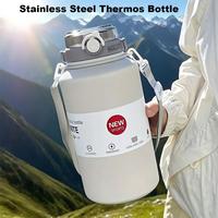 Portable Stainless Steel Thermos Bottle Outdoor Vacuum Flask Keep Hot And Cold 2000ml Thermal Flask for Travel Hiking Camping