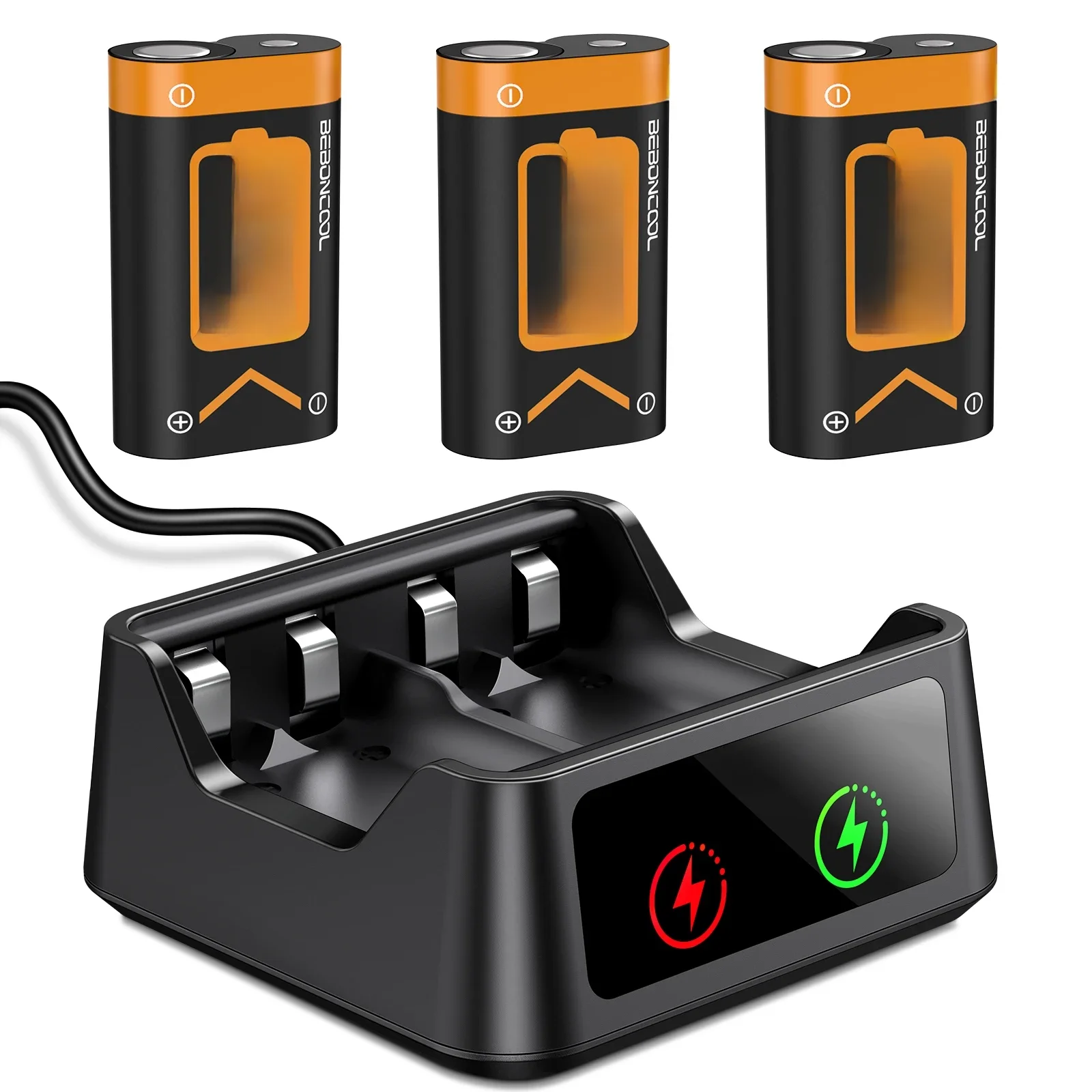 3x2600mAh Akku Pack Für Xbox Serie X/S/Xbox One S/X Gamepad + USB Ladegerät Für Xbox Einem