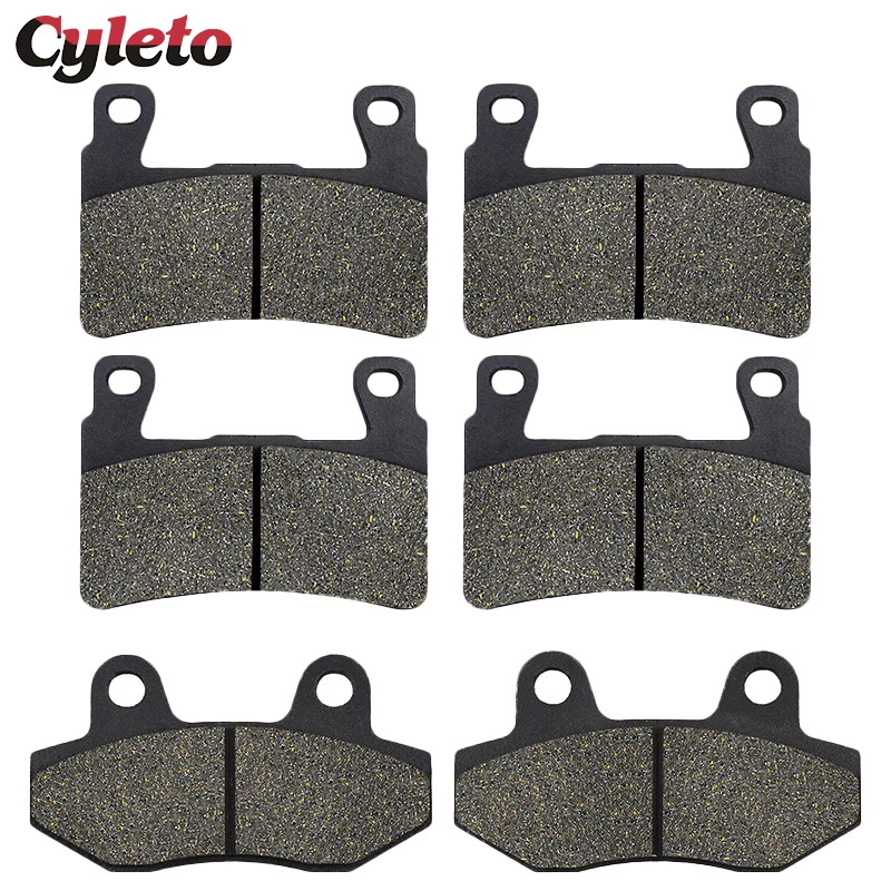 Cyleto Pastillas de freno delanteras o traseras para motocicleta Hyosung GT650 Naked GT 650 I R 2009-2015 ST7 ST 700 i 10-15 ST 7 Deluxe 2012-2015