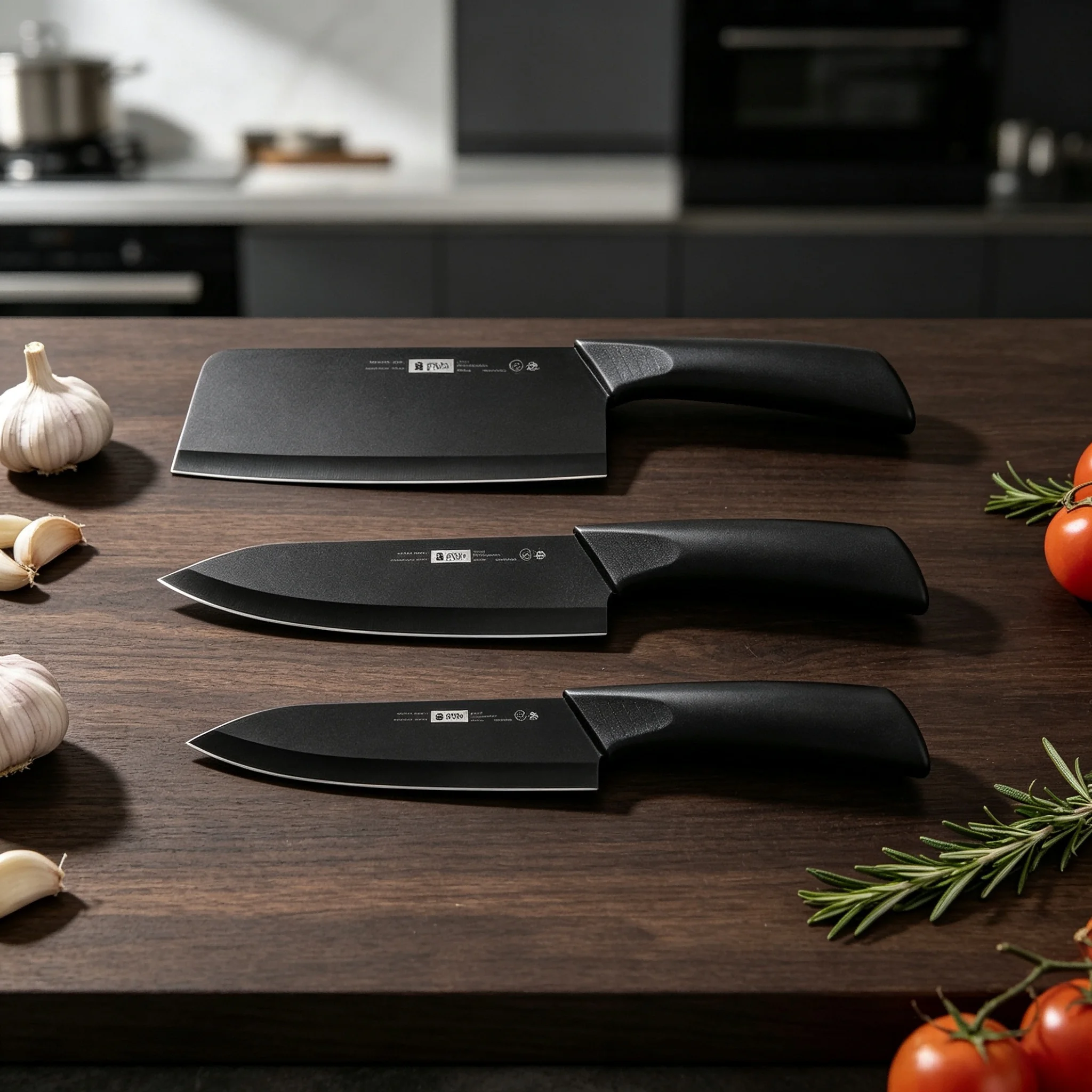 Stainless Steel Kitchen Knife Set with Block, Professional Chef Knife Cleaver Fruit Knives for Meat Vegetable Cutting