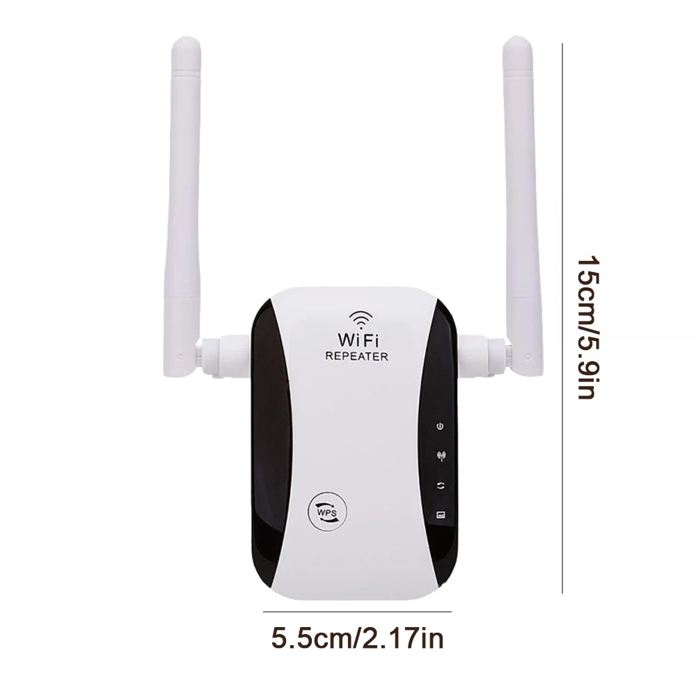 300Mbps مكرر واي فاي لاسلكي طويل المدى إشارة الداعم اثنين من هوائي قوي استقبال إشارات وضع AP دعم منافذ إيثرنت