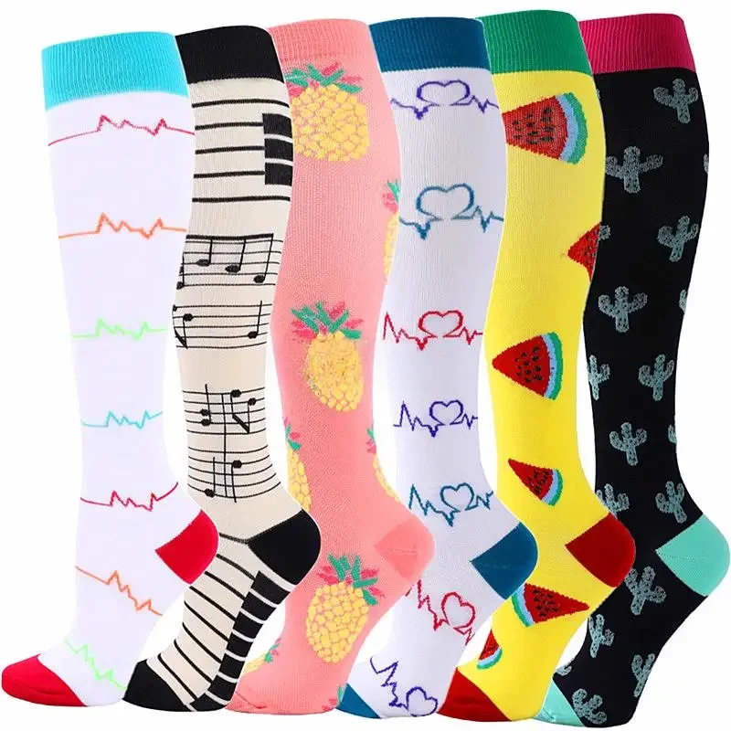 AliExpress New Compression Stockings Pregnant Leg Support Anti Fatigue Pain Relief Knee Stockings 20-30 MmHg Outdoor Running Cycling Socks