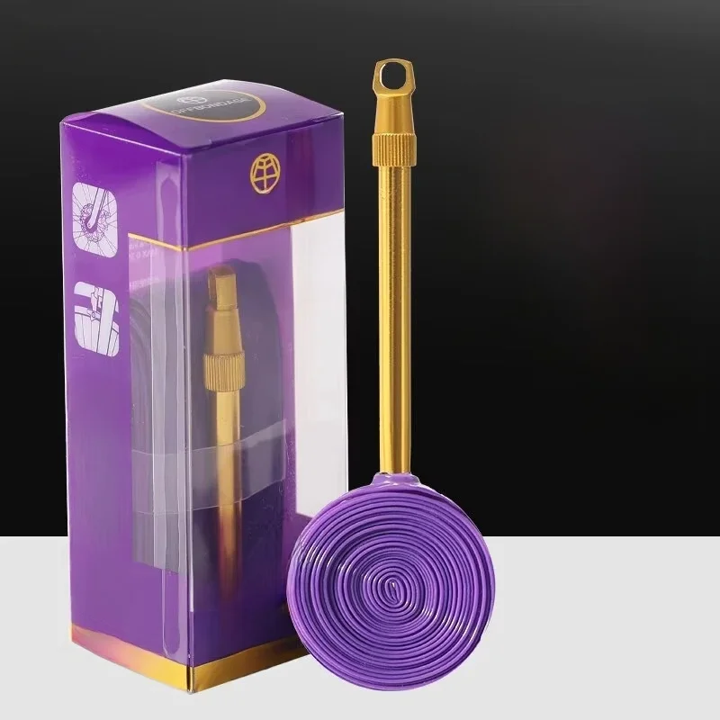 AliExpress OFFBONDAGE Aluminum Valve Ultralight Bike Inner Tube 700C Road Bicycle TPU Tire 60 80mm Length French Valve Super Light Tube