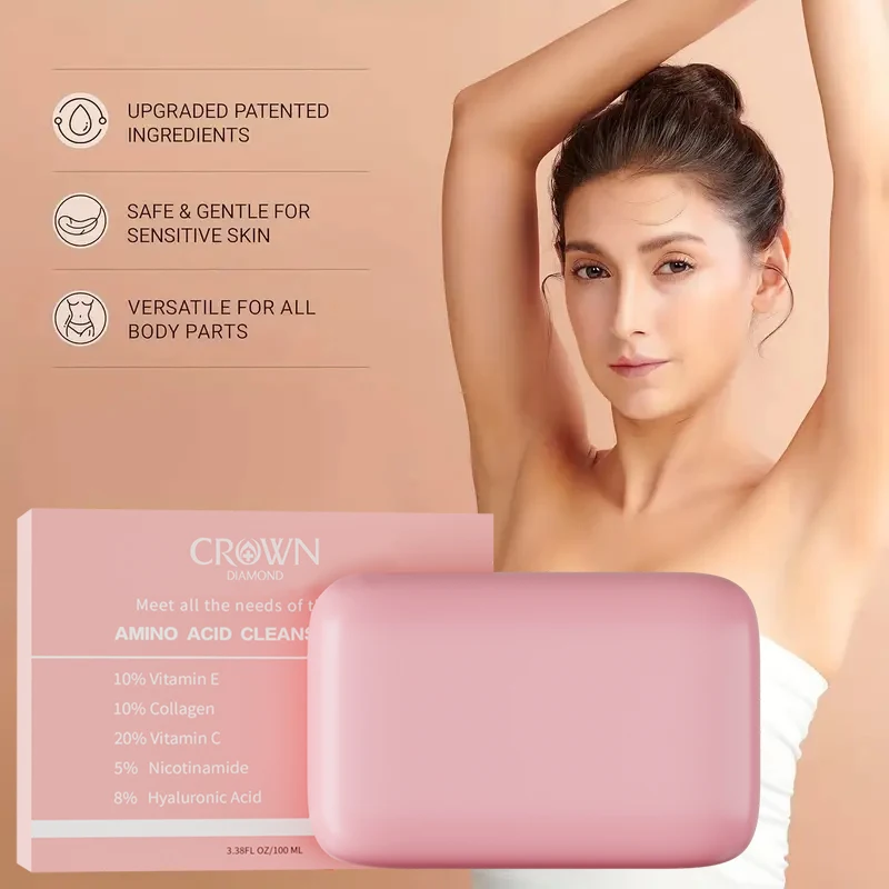 5 in 1 Glow Soap Anti-mites Anti-acne Vitamin C Body Cleansing Skin Treatment Soap Anti Fungus Removal Dead Skin Moisturize