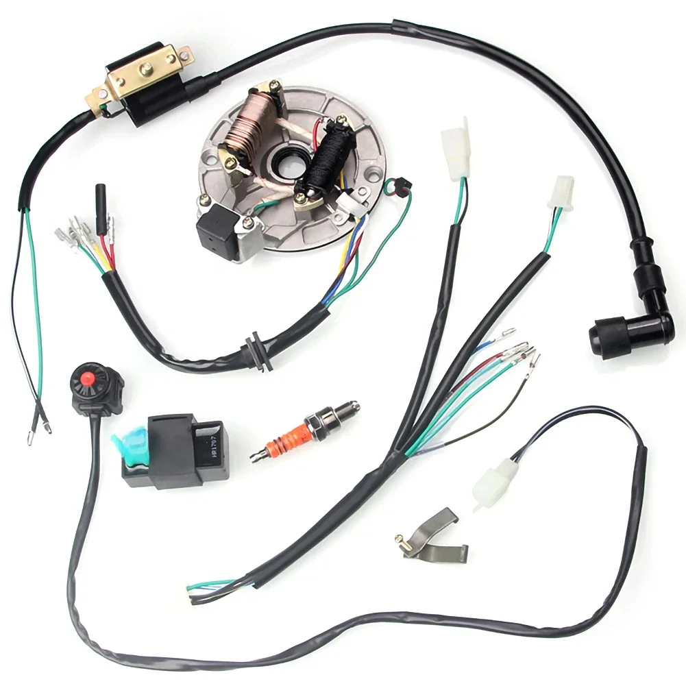 AliExpress NONE New Motorcycle 4 Stroke Wire Harness Wiring Loom CDI Coil For 50-125cc Kick Start Dirt Pit Bike