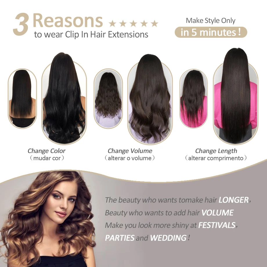 Clip In Hair Extensions Echt Menselijk Haar Onzichtbaar Braziliaans Maagdelijk Haar Natuurlijke Rechte Naadloze Clip In Human Hair Extensions