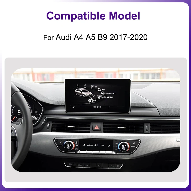 AUTOTOP 12,3 "1920*720P Drahtlose CarPlay Android Auto Auto Multimedia Video Für Audi A4 A5 A4L B9 2016-2019 Steuergerät Stereo Radio – Detail 3