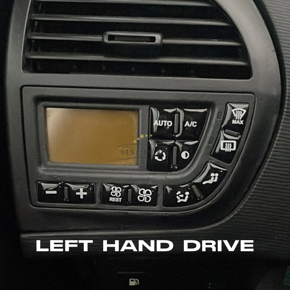 Button Sticker for C4 Grand Picasso 2007-2012 Models Black Color Climate Control Panel Replacement Renovation Set Free Shipping