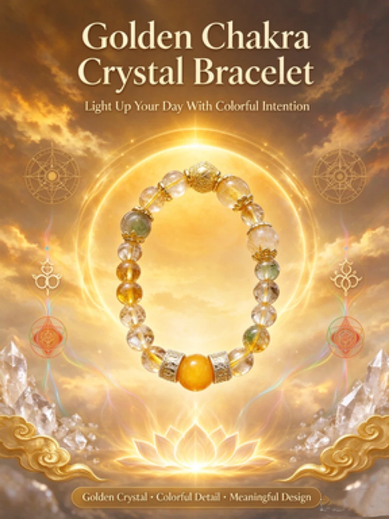 Natural Rutilated Quartz Wrist Bracelet, Elastic Stretch Cord, Golden Rutilated Crystal Beads, Positive Prosperity Energy, Christmas Gift for Female Friends