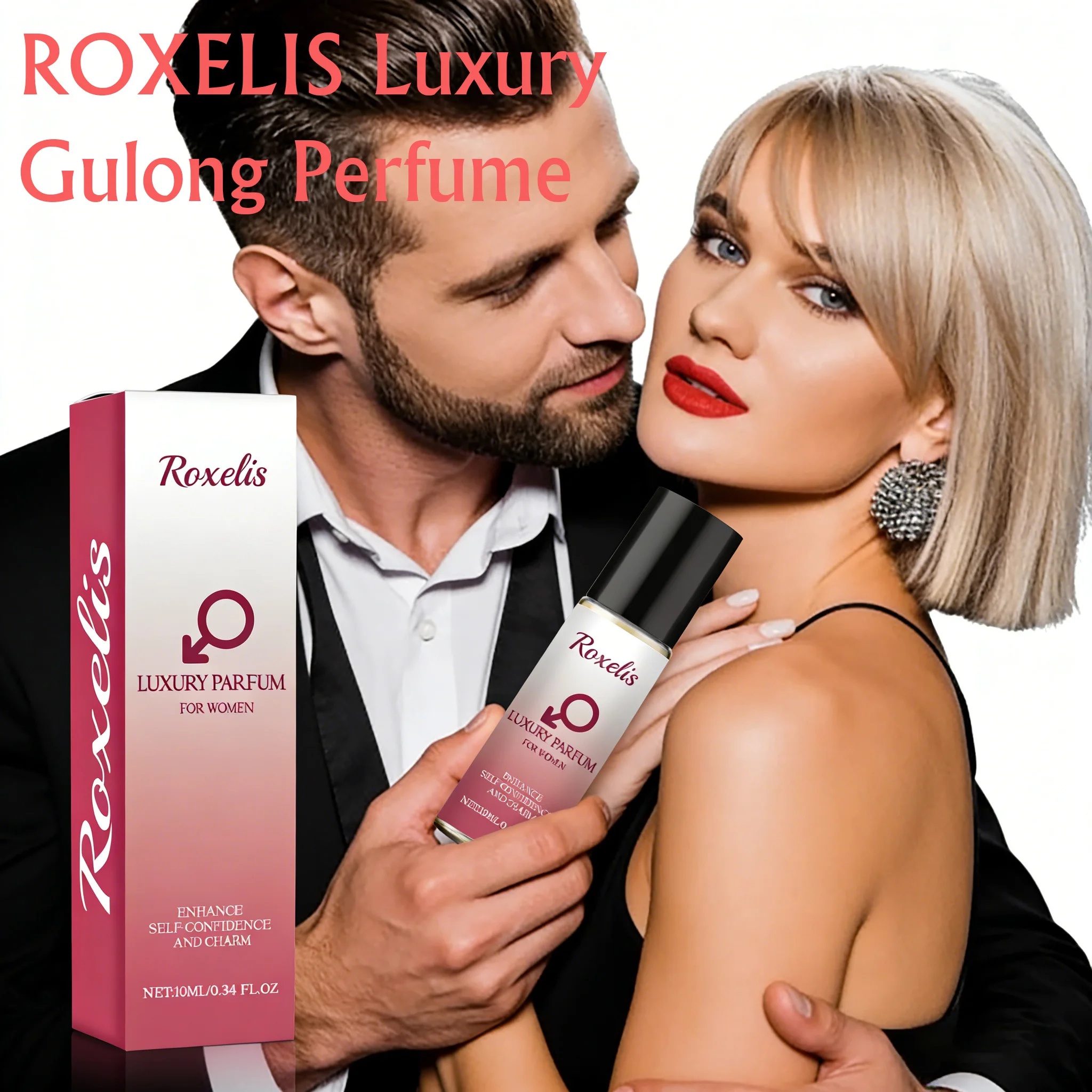 

ROXELIS 10 мл Роскошный парфюм Gulong с ароматом персика, стойкое масло для устранения запаха подмышек, очаровательный аромат для свиданий