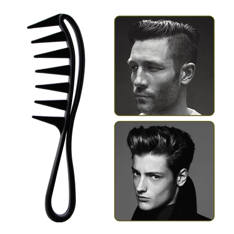 Large Tooth Wide Comb Smoothing Comb Household Oil Head Men's Back Hollow Comb Styling Tools Barber Accessories