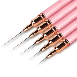 French Stripe Nail Art Liner Brush Set UV Gel Nail Brushes Kits  Line Painting Drawing Flower Pen Professional Manicure Tool