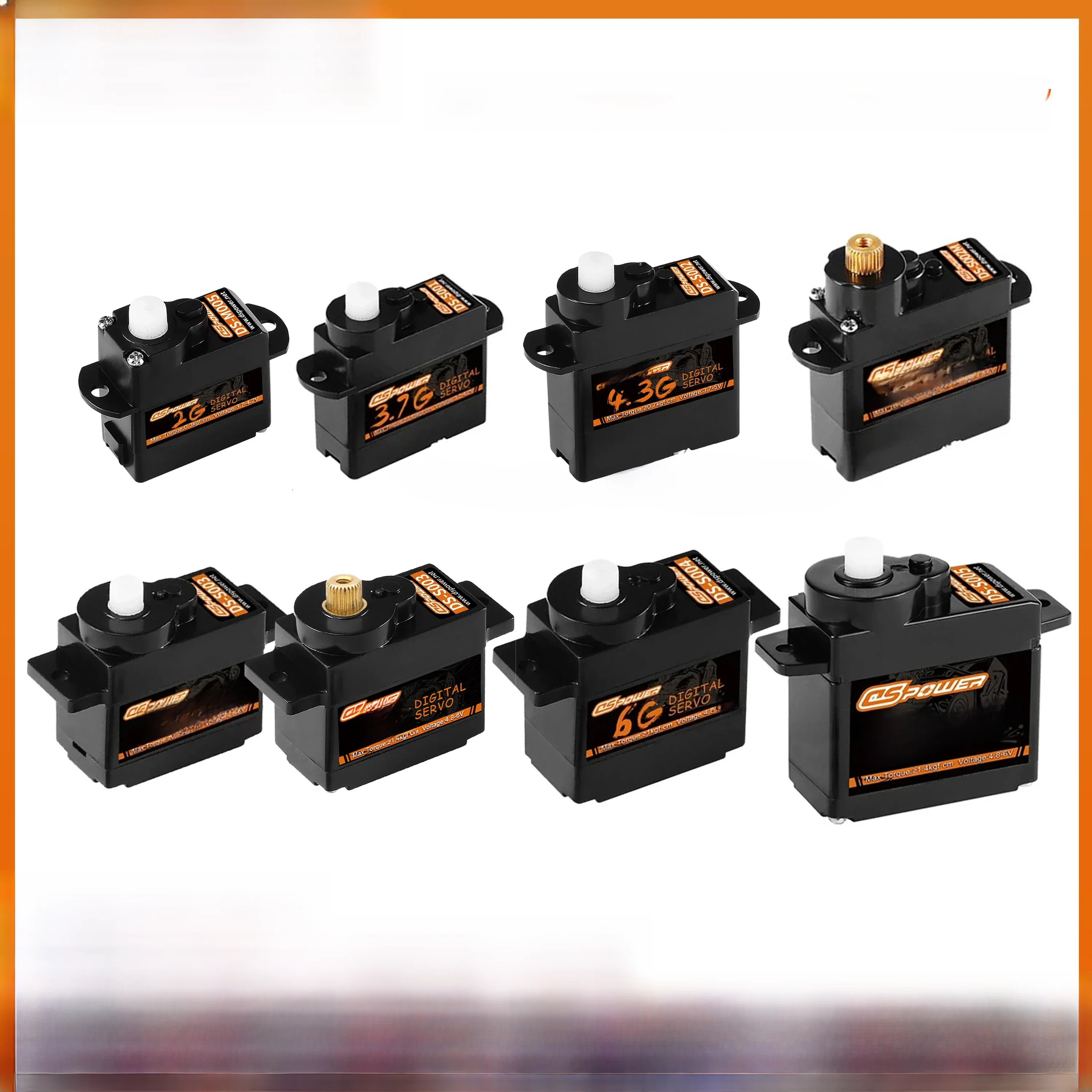 DSpower 2g 3.7g 4.3g 5g 6g 8g Micro Servo numérique pour avion RC Drone Mini voiture hélicoptère Wltoys à voilure fixe K969 K989 XKS X450