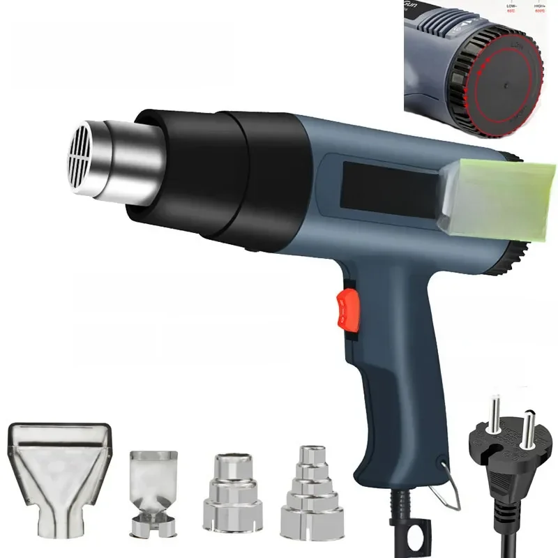 220V Heißluftpistole 2000W Variable Fortgeschrittene Elektrische Heißluftpistole mit Einstellbaren Temperaturen
