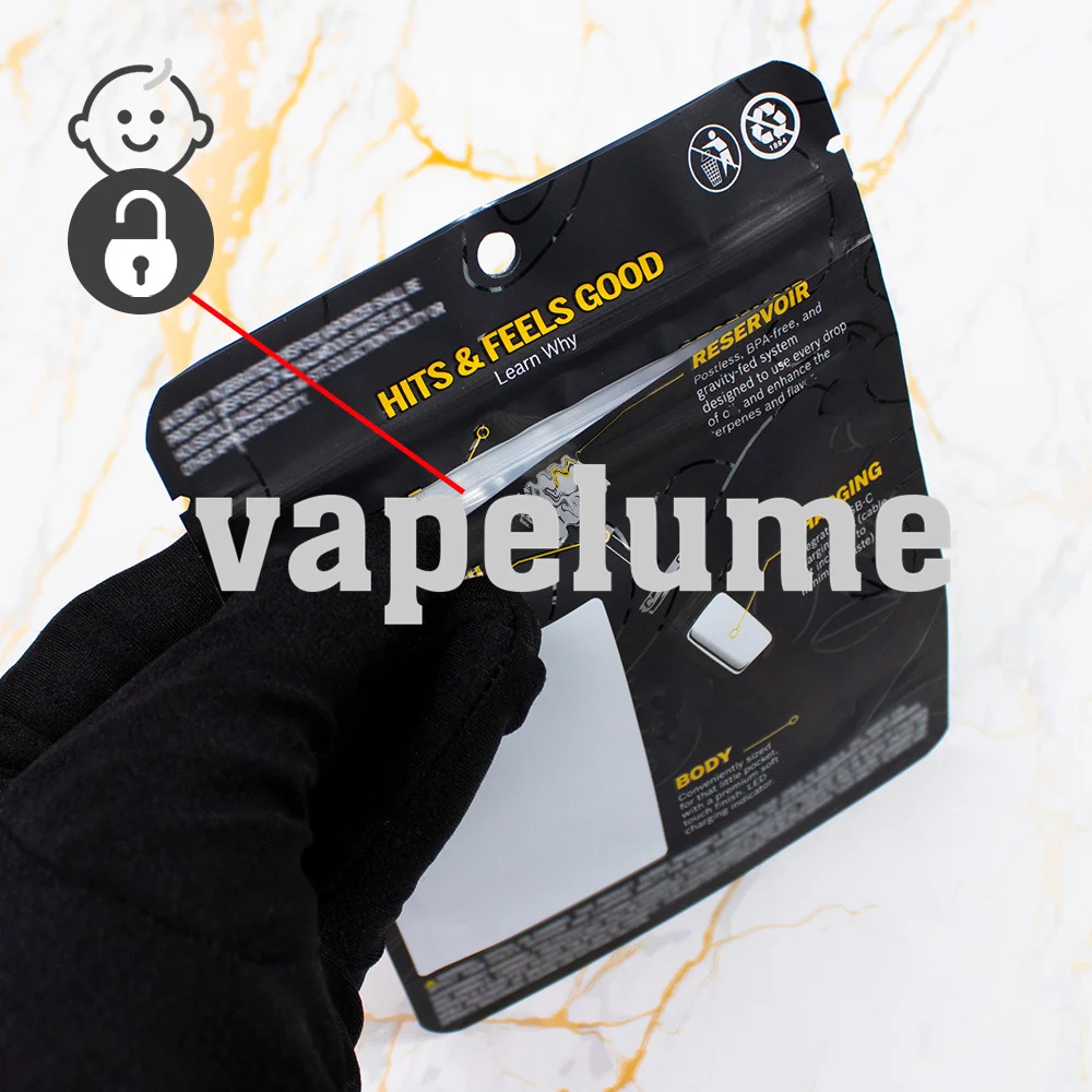 Cigarrillos Eléctricos Jeete Negros Recargables, Cartucho Blanco con Ventana Transparente, Cierre a Prueba de Niños, Juego de Empaque Vertical