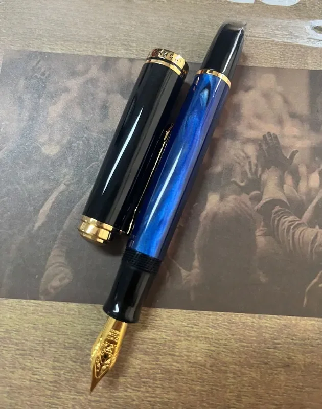 ADMOK M800 Akrylowe pióro wieczne z tłokiem BOCK/Schmidt Soft Smooth No.6/35 #   Stalówka do tuszu Pelikan Copy Studenci piszące długopisy prezentowe — zdjęcie produktu 7