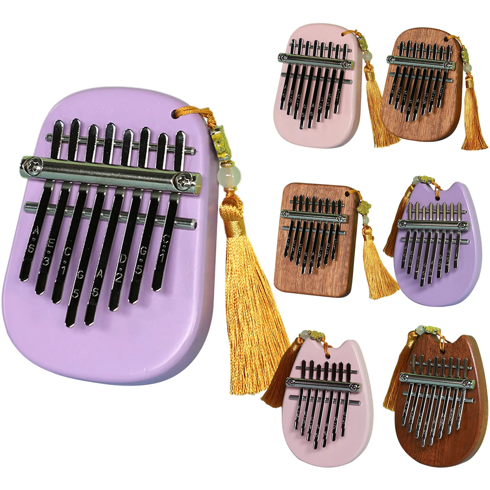 Kalimba Thumb Piano 8 Key Alto Mini Kalimba Instrument Portable Mbira Finger Piano Finger Instruments Decorative Cute For Kids