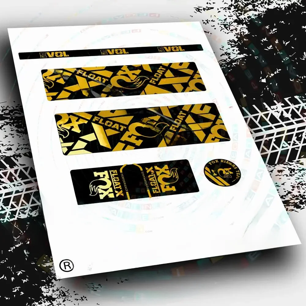 Naklejki amortyzatorów FOX FLOAT X PERFORMANCE 2021-22 WP484 naklejki rowerowe, MTB BTT akcesoria rowerowe elementy naklejki — 2