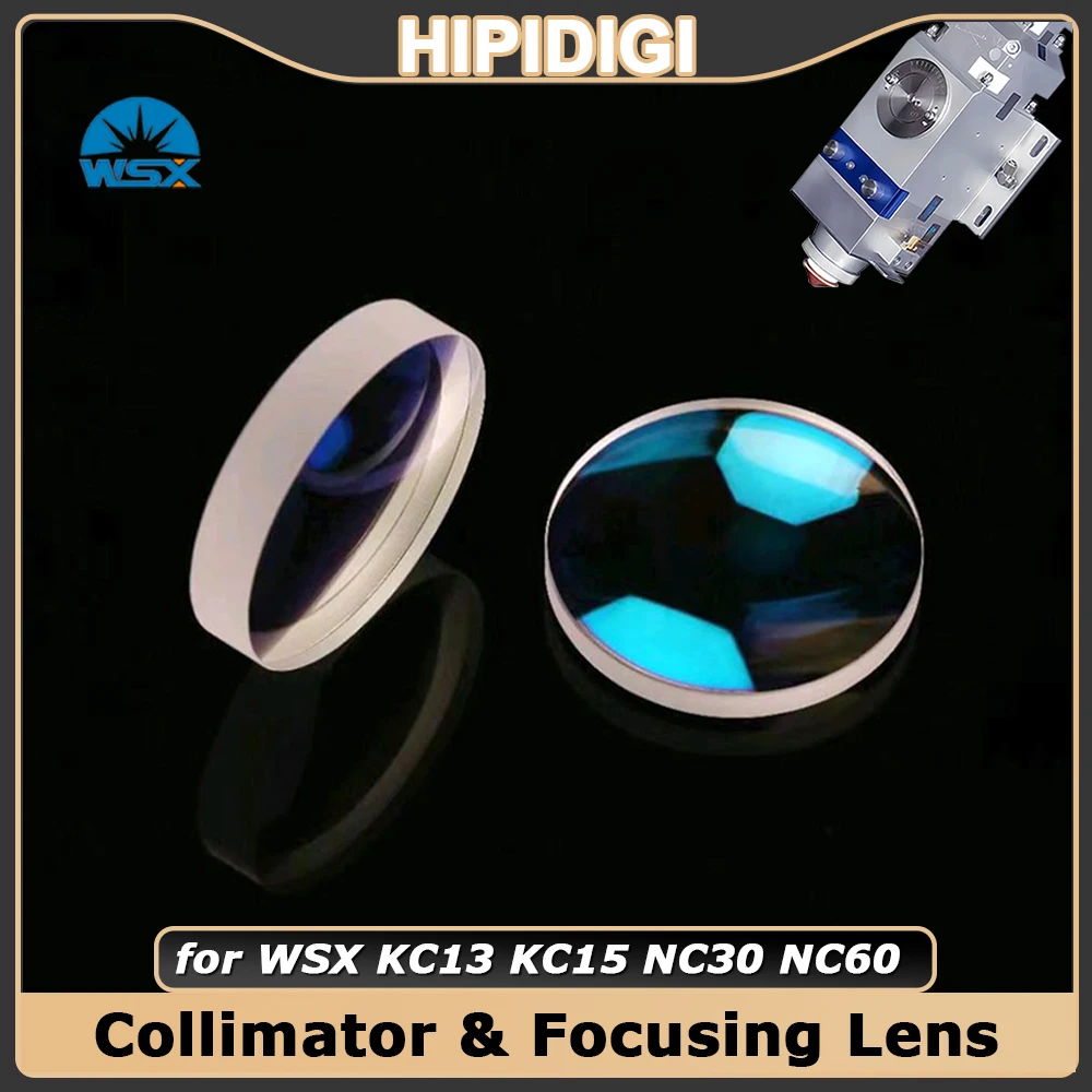 

WSX Laser Focusing Lens Collimating Lens Dia.30mm 37mm F75 100 125 150 190 200 for KC13 KC15 NC30 NC60 Fiber Laser Cutting Head