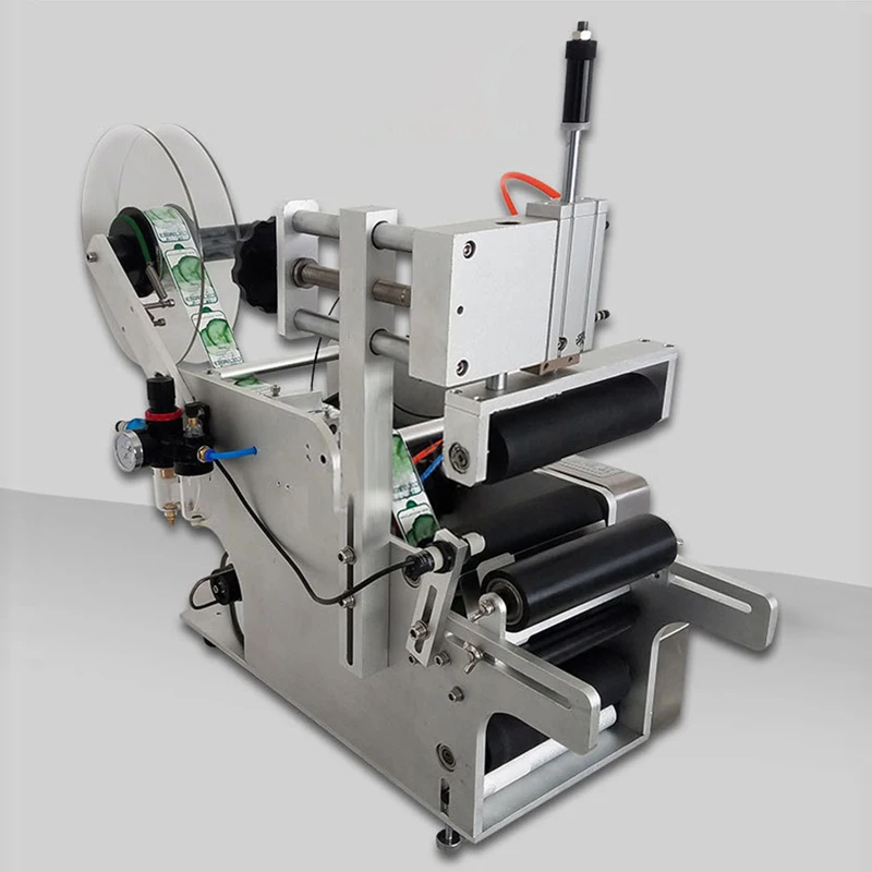 LY LT-80 Round Labeling Machine Label Applicator Printer Semi-Automatic Glass Plastic Bottle Auto Sticker Date Coder Packaging