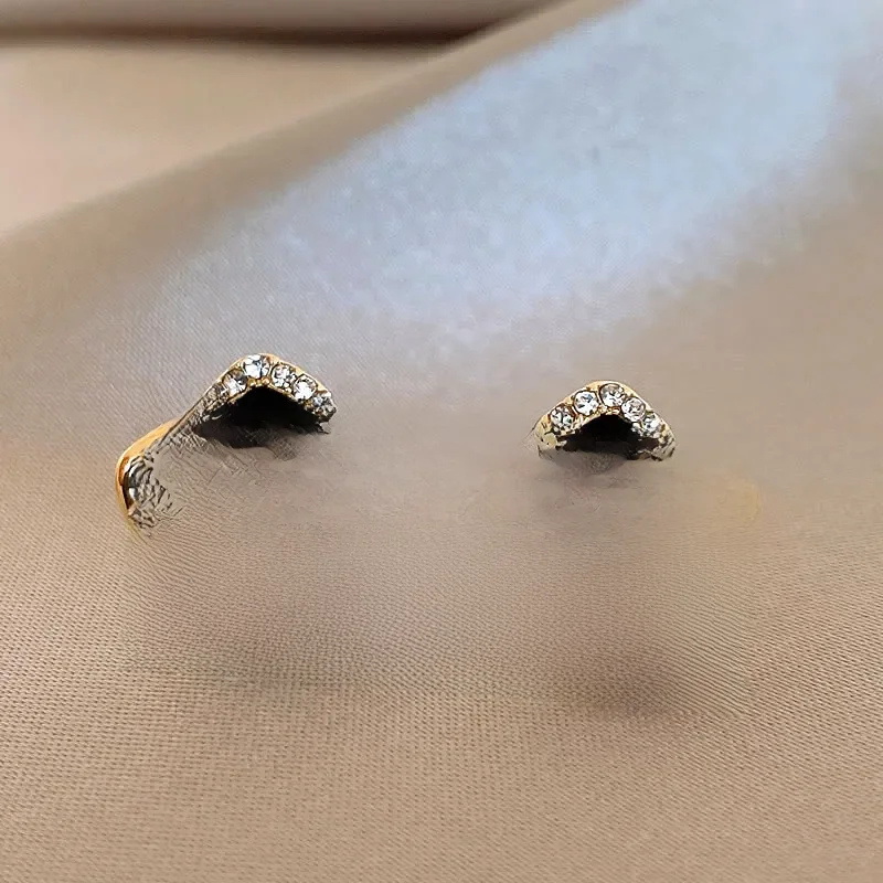 Kapiące cyrkonie perłowe kolczyki kwiatowe dla kobiet modne kolczyki sztyfty osobowość dojeżdżający do pracy inkrustowane Rhinestone biżuteria damska — zdjęcie 2